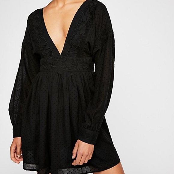 NWT Free People Sugar Pie Swiss Dot Dress - Picture 4 of 7